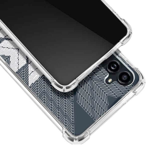 NYC Symmetric Flower Galaxy A54 5G Clear Case