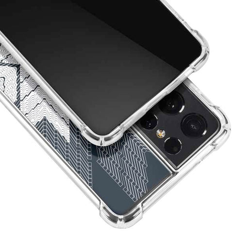 NYC Symmetric Flower Galaxy S21 Ultra 5G Clear Case