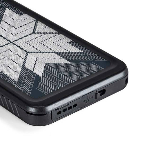 NYC Symmetric Flower Galaxy S23 Plus Waterproof Case