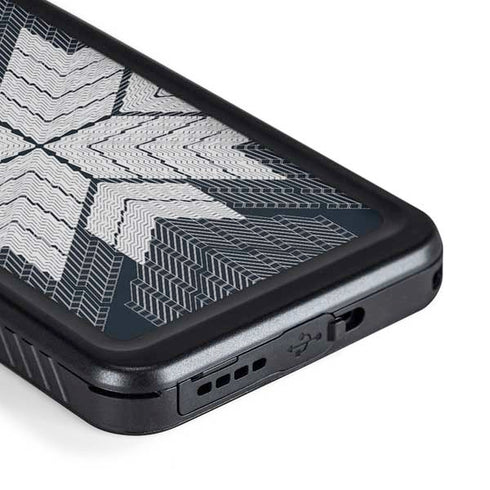 NYC Symmetric Flower Galaxy S23 Waterproof Case