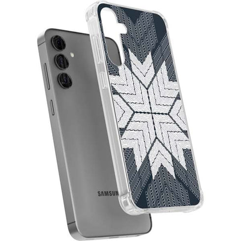 NYC Symmetric Flower Galaxy S24 Plus Clear Case
