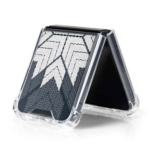 NYC Symmetric Flower Galaxy Z Flip5 5G Clear Case