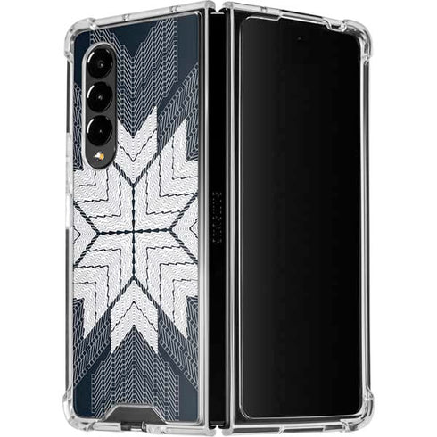 NYC Symmetric Flower Galaxy Z Fold4 5G Clear Case