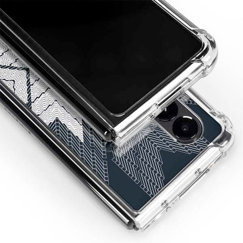 NYC Symmetric Flower Galaxy Z Fold4 5G Clear Case