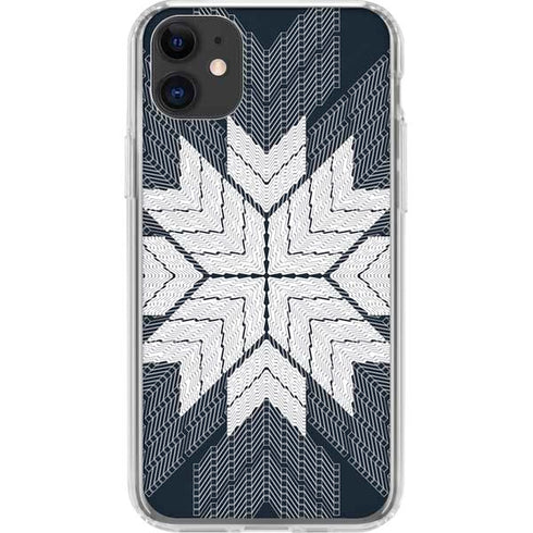 NYC Symmetric Flower iPhone 11 Clear Case