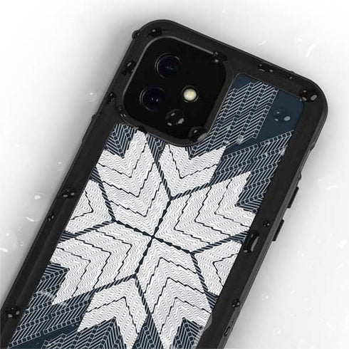 NYC Symmetric Flower iPhone 12 Mini Waterproof Case