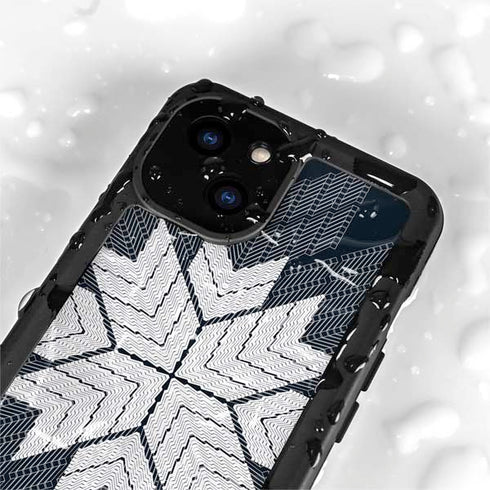NYC Symmetric Flower iPhone 13 Mini Waterproof Case