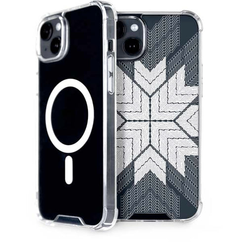 NYC Symmetric Flower iPhone 15 Plus MagSafe Case