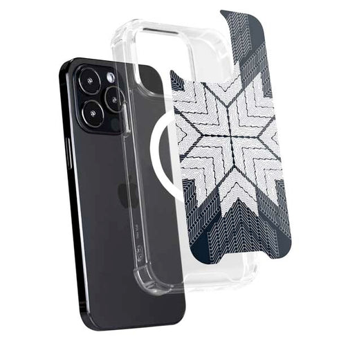 NYC Symmetric Flower iPhone 15 Pro MagSafe Case