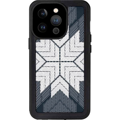 NYC Symmetric Flower iPhone 14 Pro Waterproof Case