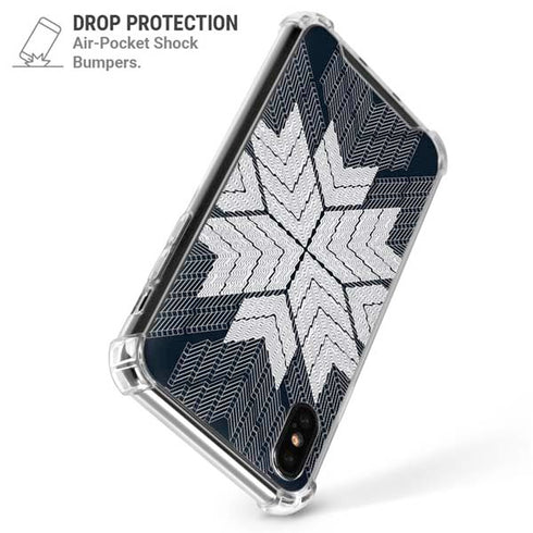 NYC Symmetric Flower iPhone XS Max Clear Case