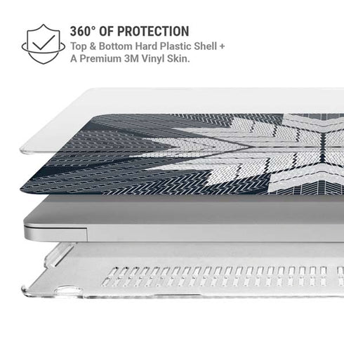 NYC Symmetric Flower MacBook Pro 13in (2020) Case plus Skin
