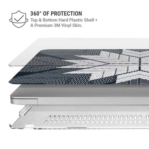 NYC Symmetric Flower MacBook Pro 16in (2019-20) Case plus Skin