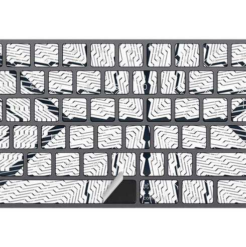 NYC Symmetric Flower Magic Keyboard with Numeric Keypad Skin