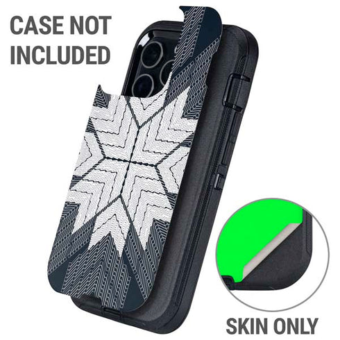 NYC Symmetric Flower Otterbox Defender iPhone Skin