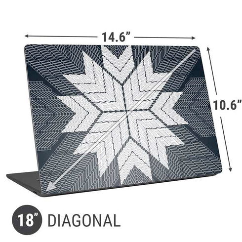 NYC Symmetric Flower Universal Laptop 18in (14.6 x 10.6in) Skin