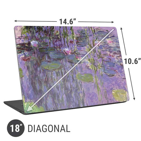 Claude Monet Nympheas, 1916-19 Universal Laptop 18in (14.6 x 10.6in) Skin