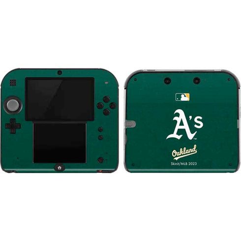 MLB Oakland Athletics - Solid Distressed Nintendo 2DS Skin