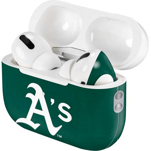 MLB Oakland Athletics - Solid Distressed AirPods Pro 2nd Gen Skin