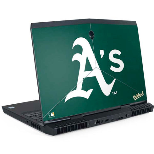 MLB Oakland Athletics - Solid Distressed Dell Alienware Skin