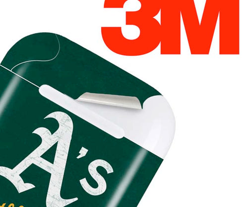 MLB Oakland Athletics - Solid Distressed Apple AirPods 2 Skin