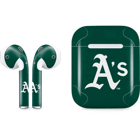 MLB Oakland Athletics - Solid Distressed Apple AirPods 2 Skin