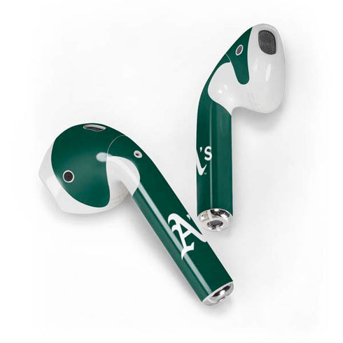 MLB Oakland Athletics - Solid Distressed Apple AirPods 2 Skin