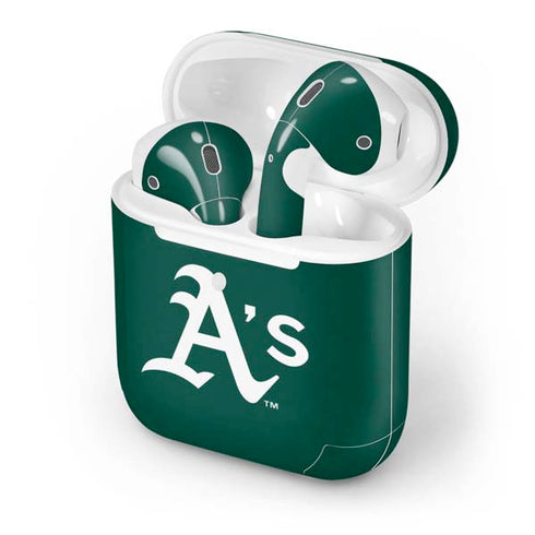 MLB Oakland Athletics - Solid Distressed Apple AirPods 2 Skin