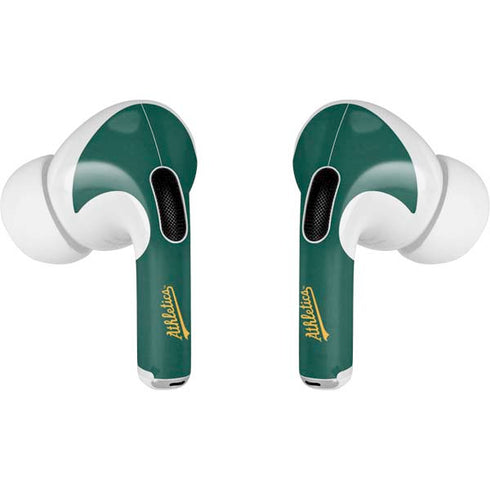 MLB Oakland Athletics - Solid Distressed Apple AirPods Pro Skin