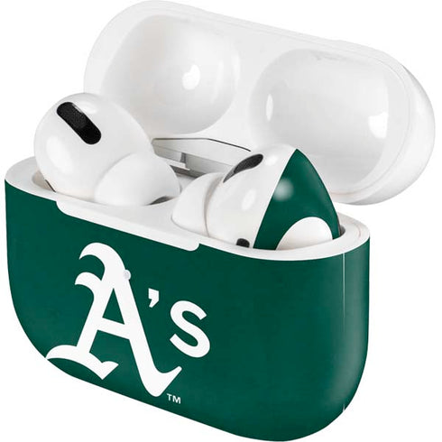 MLB Oakland Athletics - Solid Distressed Apple AirPods Pro Skin