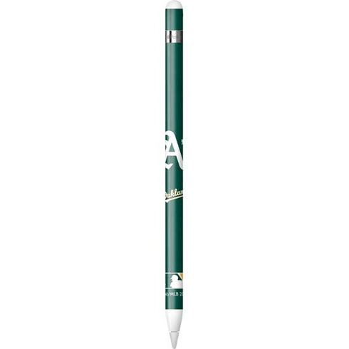 MLB Oakland Athletics - Solid Distressed Apple Pencil (1st Gen, 2017) Skin
