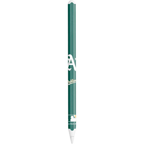 MLB Oakland Athletics - Solid Distressed Apple Pencil (2nd Gen 2019) Skin