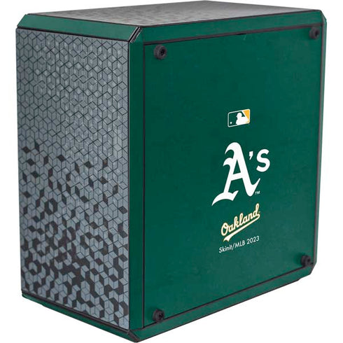 MLB Oakland Athletics - Solid Distressed Cooler Master MasterBox Q300L Mini Tower Skin