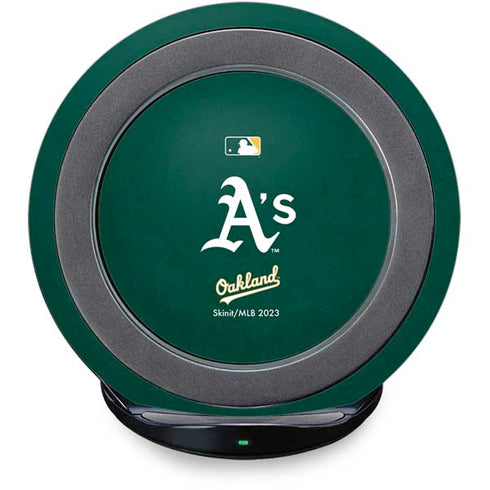 MLB Oakland Athletics - Solid Distressed Fast Charge Wireless Charging Stand Skin
