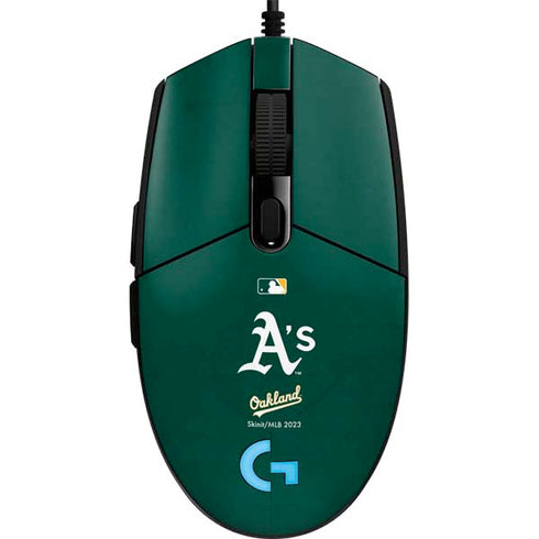MLB Oakland Athletics - Solid Distressed G203 Prodigy RGB Wired Gaming Mouse Skin