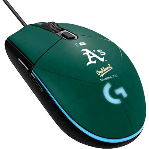 MLB Oakland Athletics - Solid Distressed G203 Prodigy RGB Wired Gaming Mouse Skin