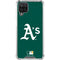 MLB Oakland Athletics - Solid Distressed Galaxy A12 Clear Case