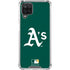 MLB Oakland Athletics - Solid Distressed Galaxy A12 Clear Case