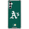 MLB Oakland Athletics - Solid Distressed Galaxy A15 5G Clear Case