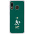 MLB Oakland Athletics - Solid Distressed Galaxy A20 Clear Case