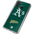MLB Oakland Athletics - Solid Distressed Galaxy A21 Clear Case