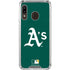 MLB Oakland Athletics - Solid Distressed Galaxy A30 Clear Case
