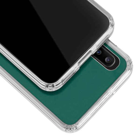 MLB Oakland Athletics - Solid Distressed Galaxy A30 Clear Case