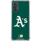 MLB Oakland Athletics - Solid Distressed Galaxy A32 5G Clear Case