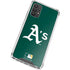 MLB Oakland Athletics - Solid Distressed Galaxy A32 5G Clear Case