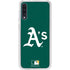 MLB Oakland Athletics - Solid Distressed Galaxy A50 Clear Case