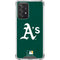 MLB Oakland Athletics - Solid Distressed Galaxy A52 5G Clear Case