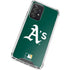 MLB Oakland Athletics - Solid Distressed Galaxy A52 5G Clear Case