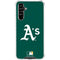 MLB Oakland Athletics - Solid Distressed Galaxy A54 5G Clear Case