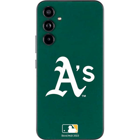 MLB Oakland Athletics - Solid Distressed Galaxy A54 5G Skin